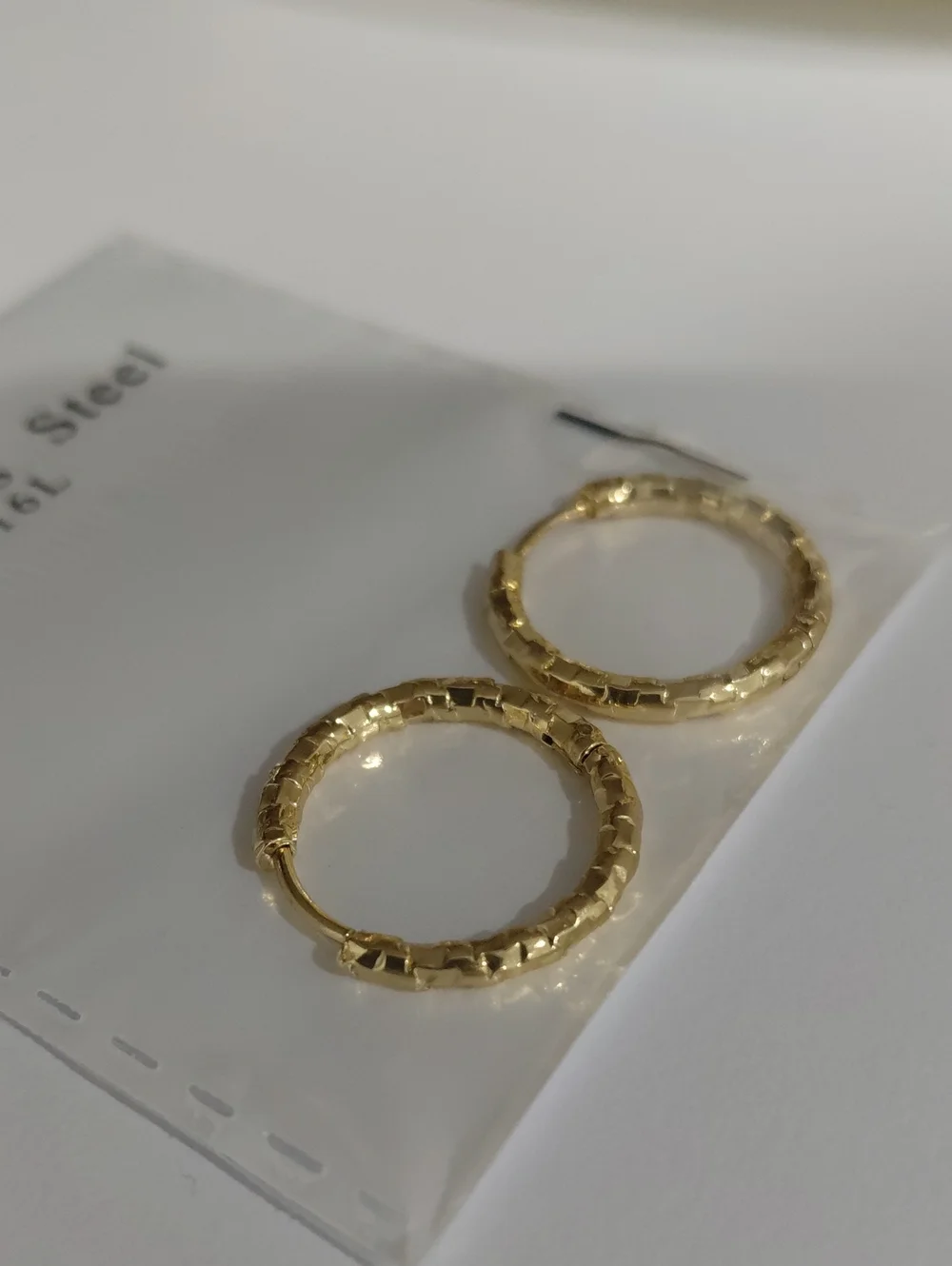 Stainless Steel Gold Earrings
